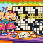 Phil or Lil of Rugrats Crossword Clue